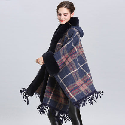 Knitted Cardigan Coat Cloak Shawl - myETYN