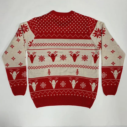 Pullover Crewneck Jacquard Christmas Sweater - myETYN