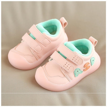 Toddler Shoes Half Plus Velvet Cotton Warm Soft Sole