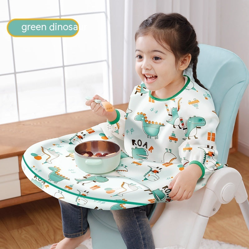 Dining Chair Overclothes Baby Eating Bib Water And Dirt Resistant Baby Food Apron Detachable