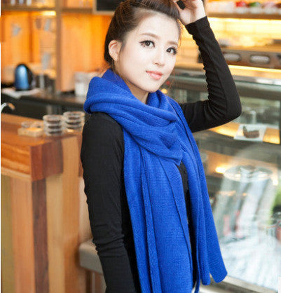 Warm Cashmere Like Monochrome Scarf Shawl - myETYN