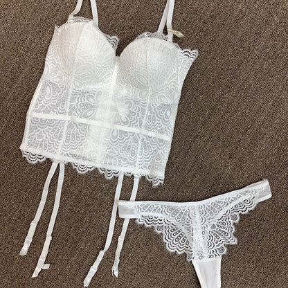 Deep V Bra Set Push Up