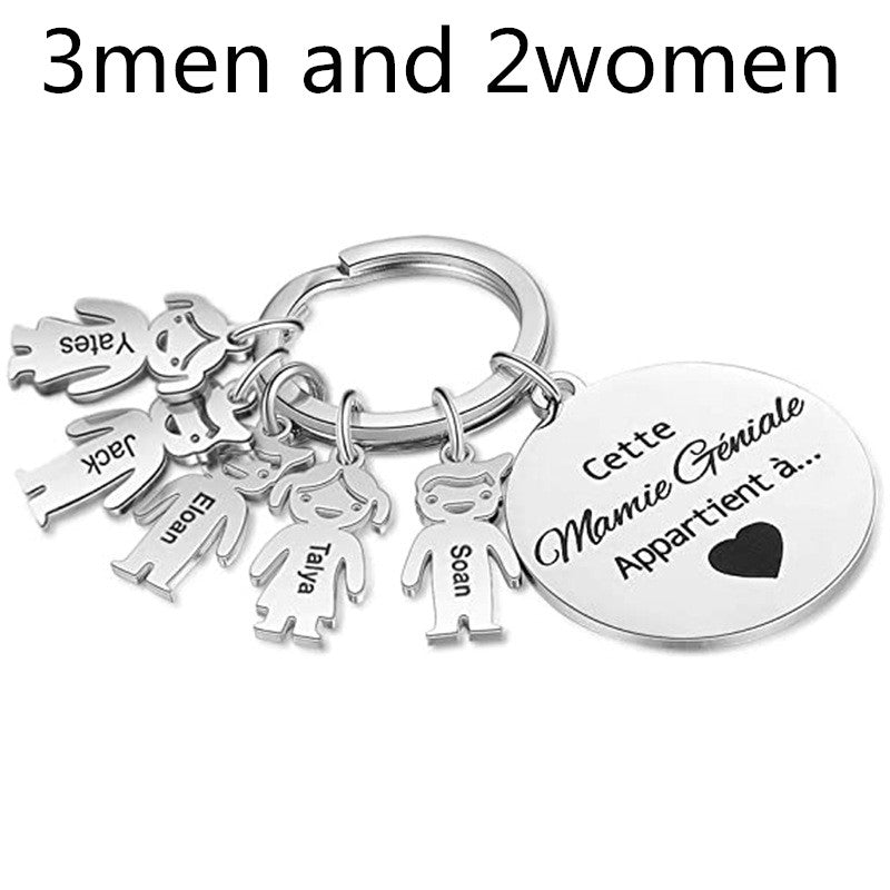 Stainless Steel Boy And Girl Keychain - myETYN