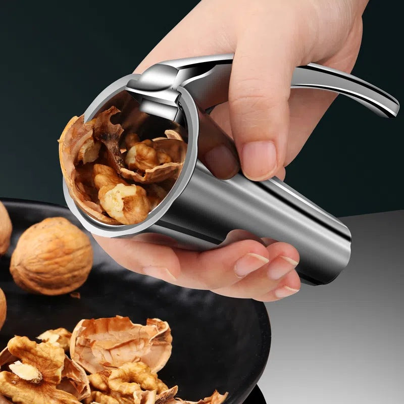 Zinc Alloy Pecan Nut Cracker Walnut Nutcracker Pine Cascanueces Sheller Funnel Frosted Grips Pliers Clamp Kitchen Gadgets - myETYN