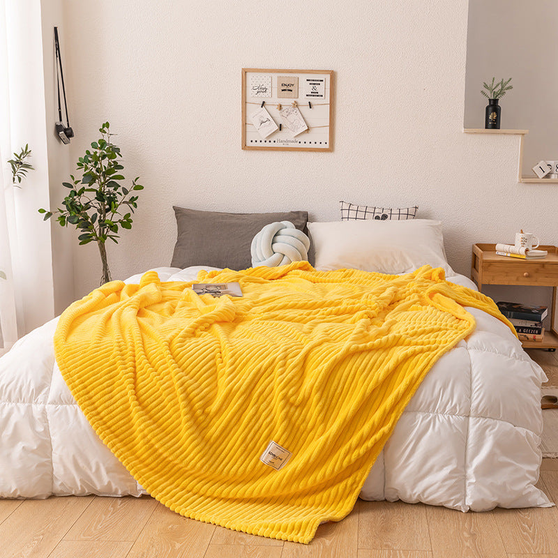 Single Layer Milk Fleece Blanket: Soft and Cozy Comfort