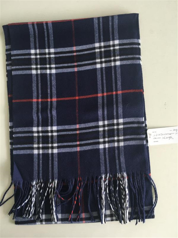 Faux Cashmere Scarf Solid Color Winter - myETYN