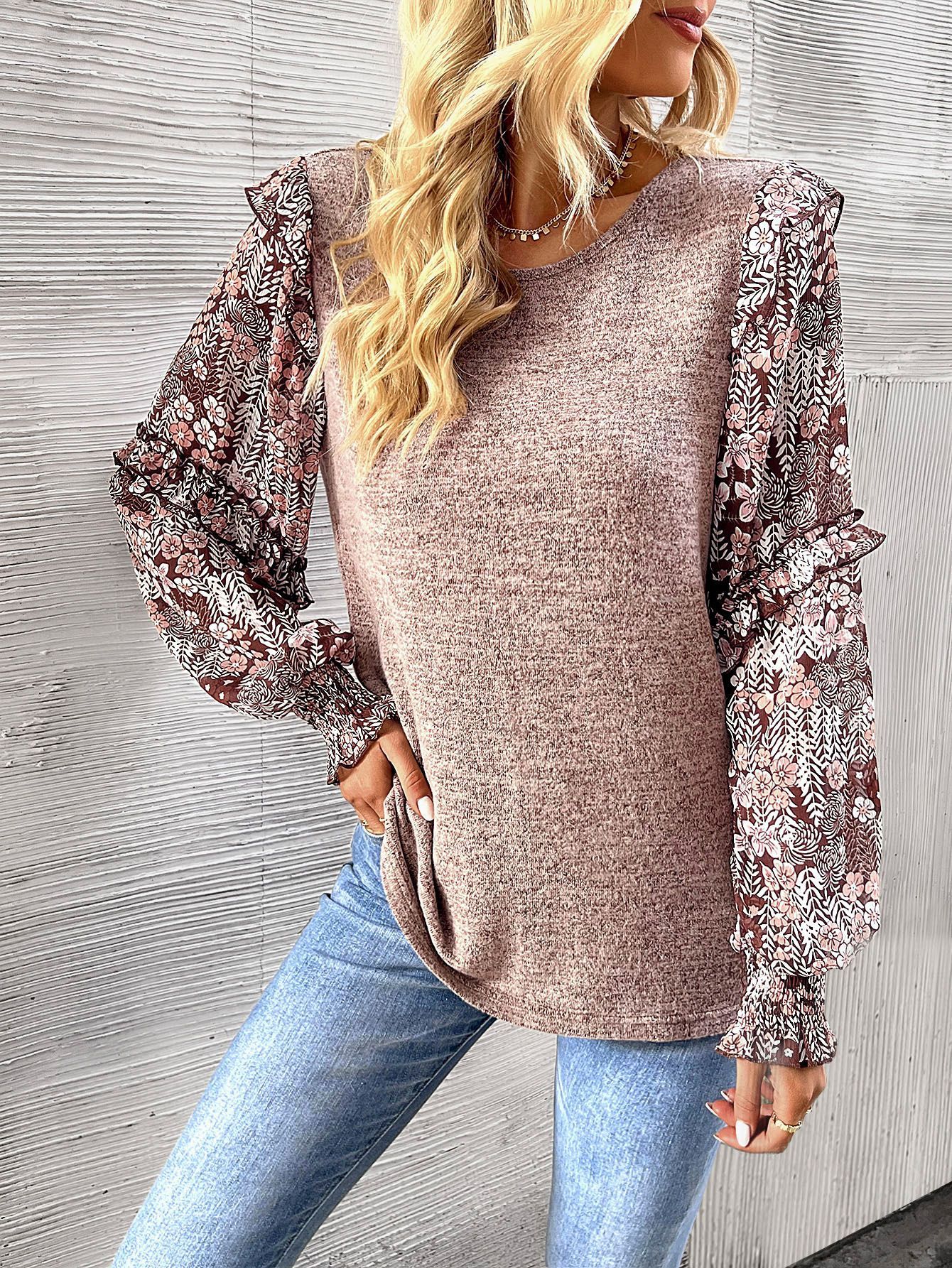 Women's Elegant Long-sleeved Top For Spring And Summer