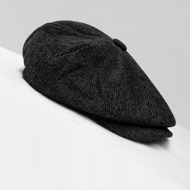 Warm All-Match Octagonal Cap Men's Big Head Cap - myETYN