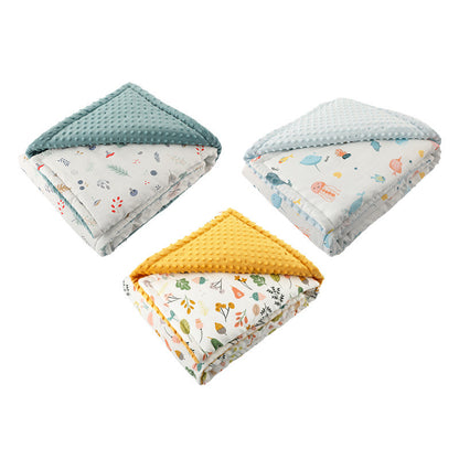 Peas Blanket Gauze Children's Air-conditioning Quilt