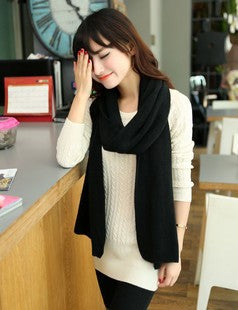 Warm Cashmere Like Monochrome Scarf Shawl - myETYN