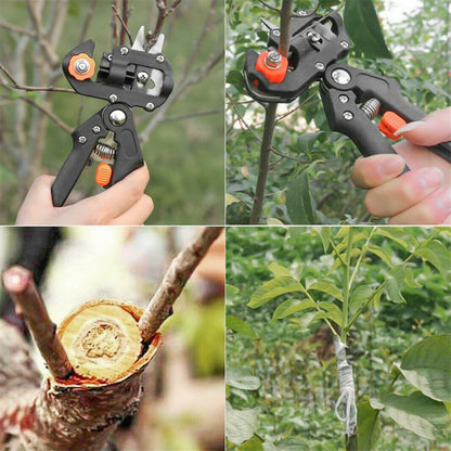 Garden Grafting Pruner Set Farming Fruit Tree Pruning Shears Scissor Vaccination Plant Tree Cutting Machine Tape Dropshipping - myETYN