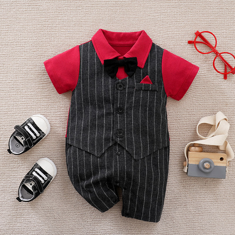 Summer Baby Boy Gentleman Jumpsuit