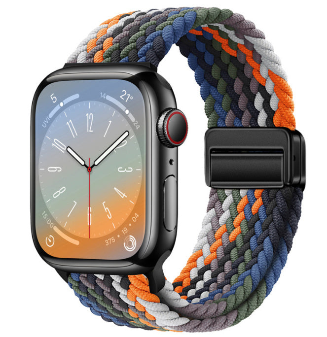 Magnetic Buckle Woven Loop Integrated Strap