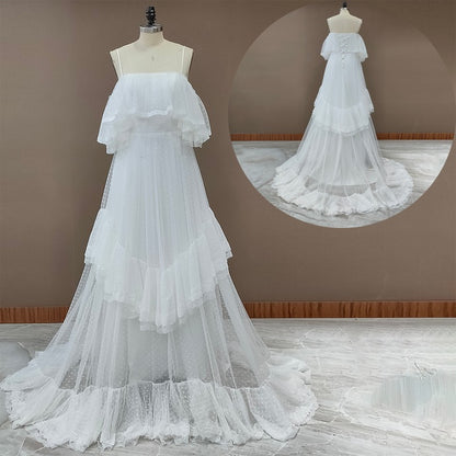 Women’s Fashion Polka Dot Wedding Dress