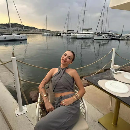 Tube Halter Multi-color Cool Top