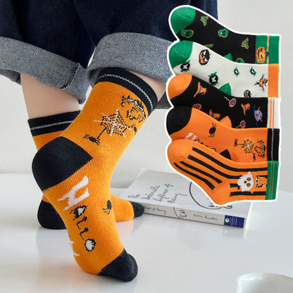 Children's Fashion Simple Halloween Tube Socks