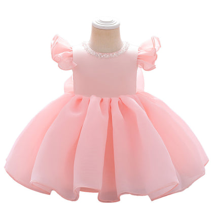 New Children's Flying Sleeve Puffy Princess Dress