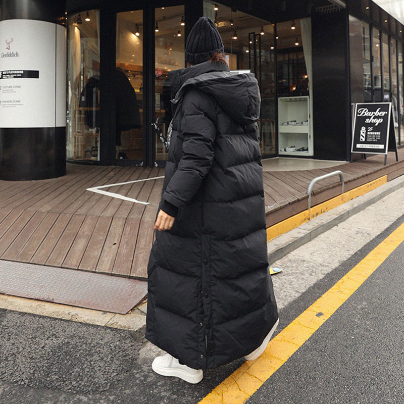 Winter Long Coat – Warm Hooded Thickened Parka Jacket for Women