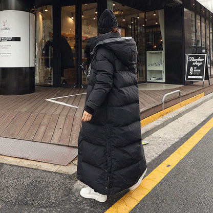 Winter Long Coat – Warm Hooded Thickened Parka Jacket for Women