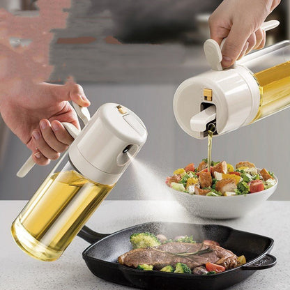 2 In 1 Oil Sprayer Bottle BBQ Cooking Oil Dispenser Olive Oil Pourers Sprayer Kitchen Baking Oil Mister Vinegar Bottle - myetyn