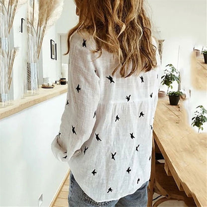 Pure color casual loose long sleeves