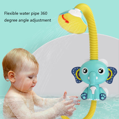 Bath Toys Baby Water Game Elephant Model Faucet Shower Electric Water Spray Toy For Kids Swimming Bathroom Baby Toys