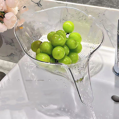 Household Self-contained Draining Taobao Dish Washing Fruit Basin - myETYN