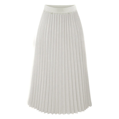 Women's mid-length chiffon skirt