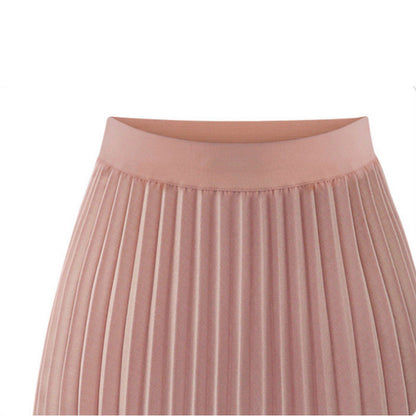 Women's mid-length chiffon skirt