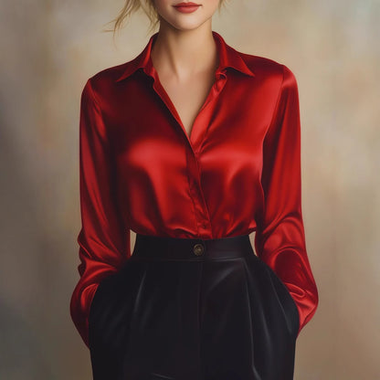 Women's Fashion Casual Loose Printed Shirt – Comfortable Everyday Style