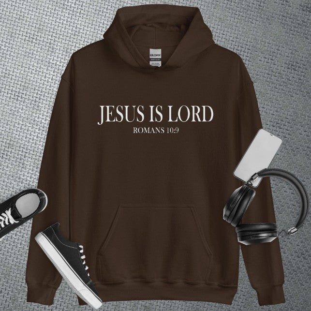 Plus Velvet Letter Printing Jesus Is The Main Hooded Sweater - myETYN