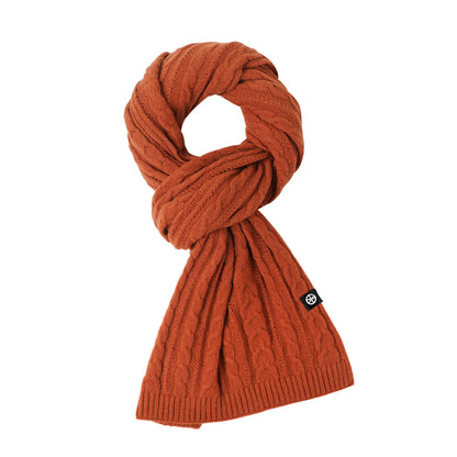 Winter Warmth: Versatile Solid Color Knitted Woolen Long Scarf for Women – Korean Style Shawl with a Sweet Fashion Touch - myETYN