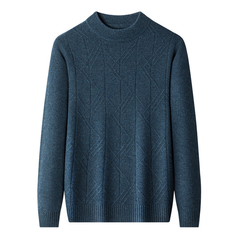 Men's Woolen Sweater Padded Base Nine-stitch Knitting - myETYN