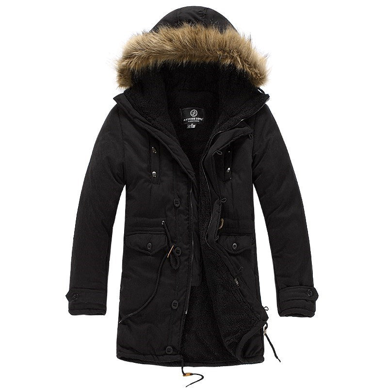 Men's Warm Overcoat Winter Coat Parka Cotton Jackets - myETYN