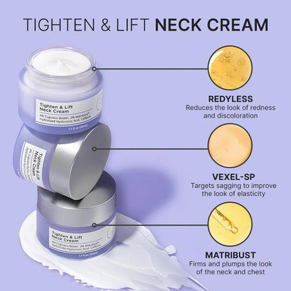 Neck Lines Protein Cream Eliminate Double Chin Moisturizing Reducing Fine Lines Lifting Brightening Rejuvenation Face Skin Care