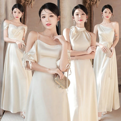 Summer Champagne Niche High-End Dress