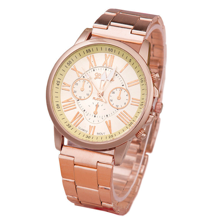 Women's Leisure Alloy Steel Belt Quartz Watch