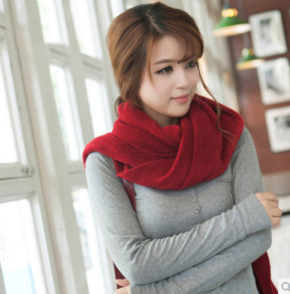 Warm Cashmere Like Monochrome Scarf Shawl - myETYN