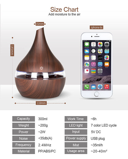 LED Essential Oil Diffuser - myETYN