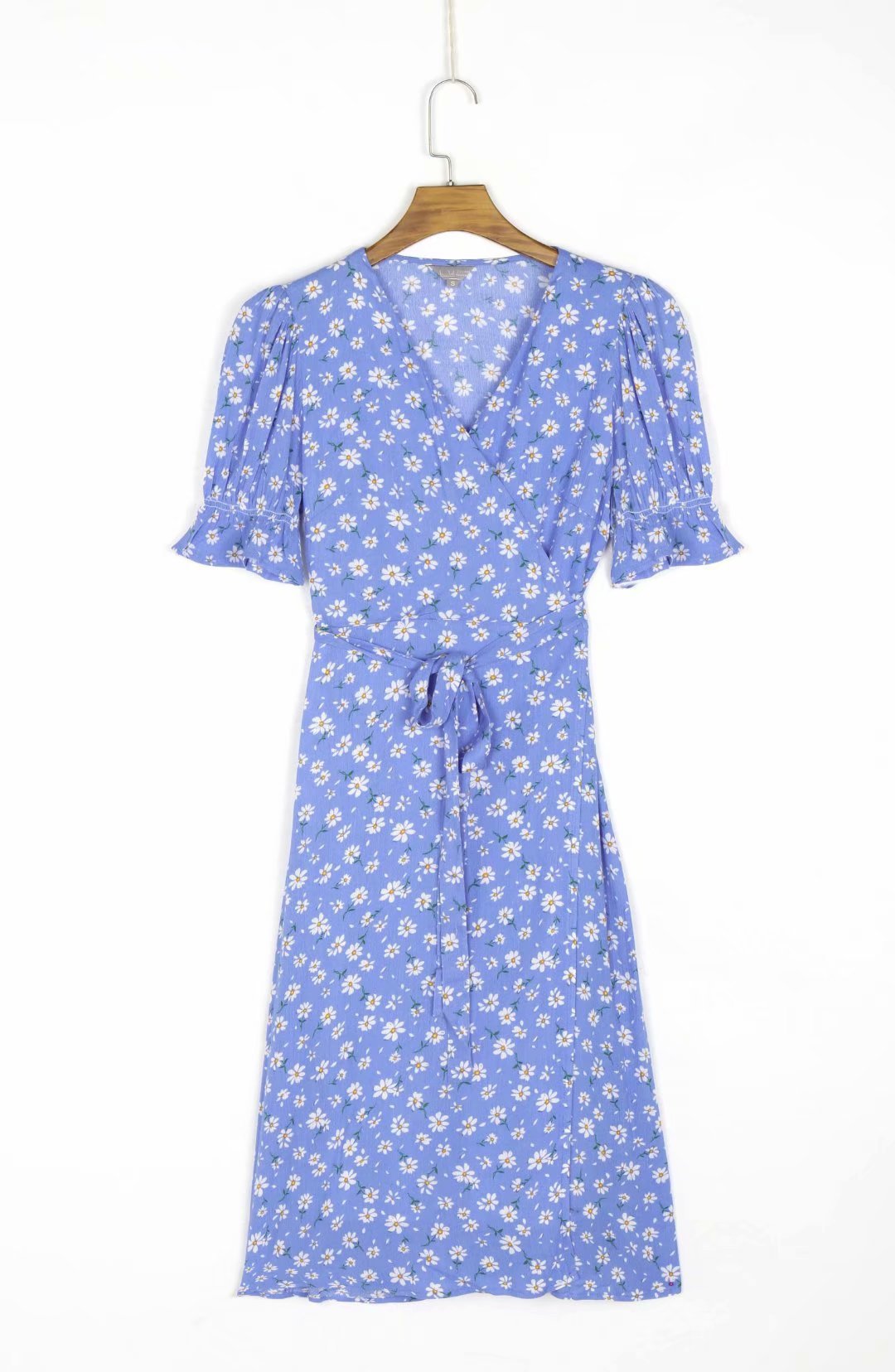 Women’s Elegant Floral V-Neck Chiffon Maxi Dress