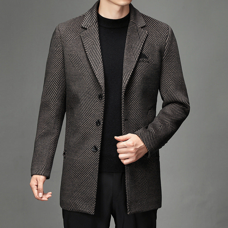 Men's British Cashmere Warm Woolen Coat - myETYN