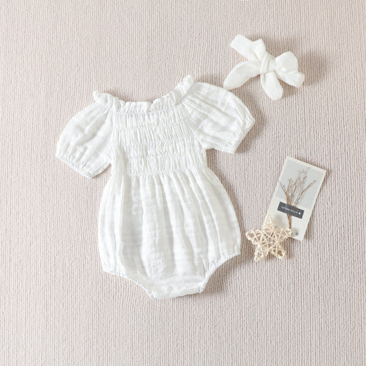 Infant Toddler Off-the-shoulder Romper