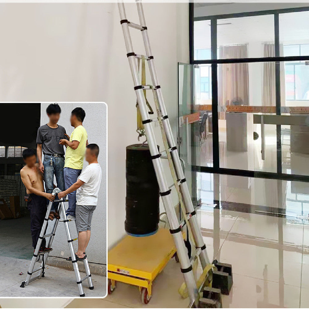 Indoor And Outdoor Decoration Aluminum Alloy Telescopic Ladder Portable Ladder