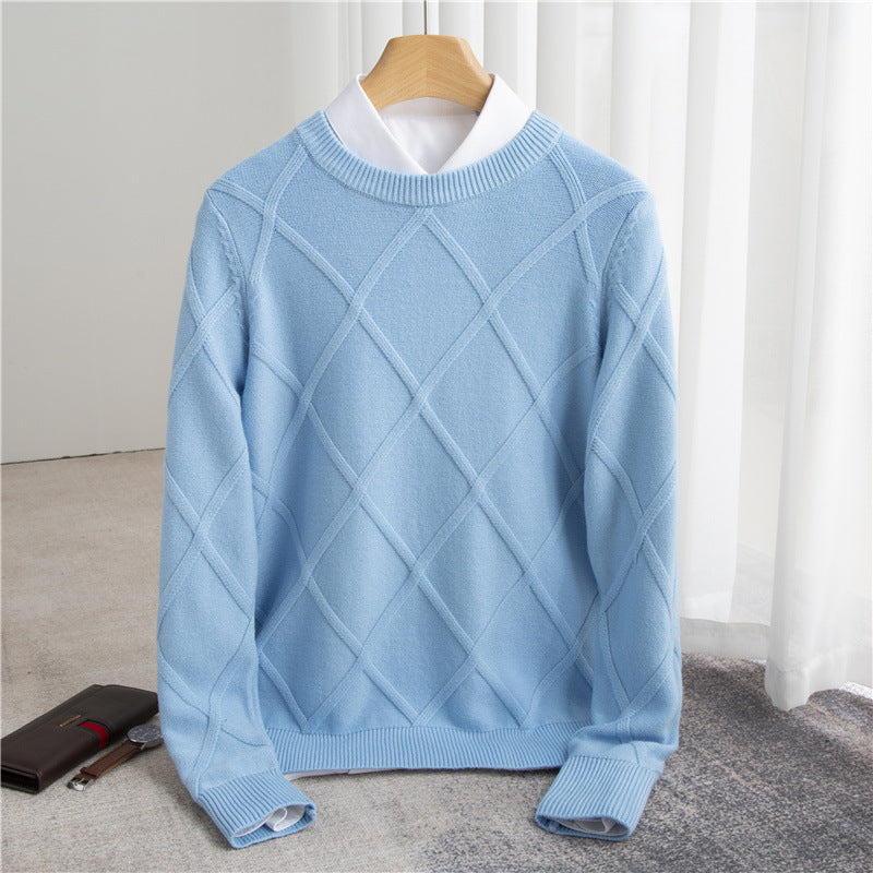 Fashion Woolen Sweater Men's Solid Color - myETYN