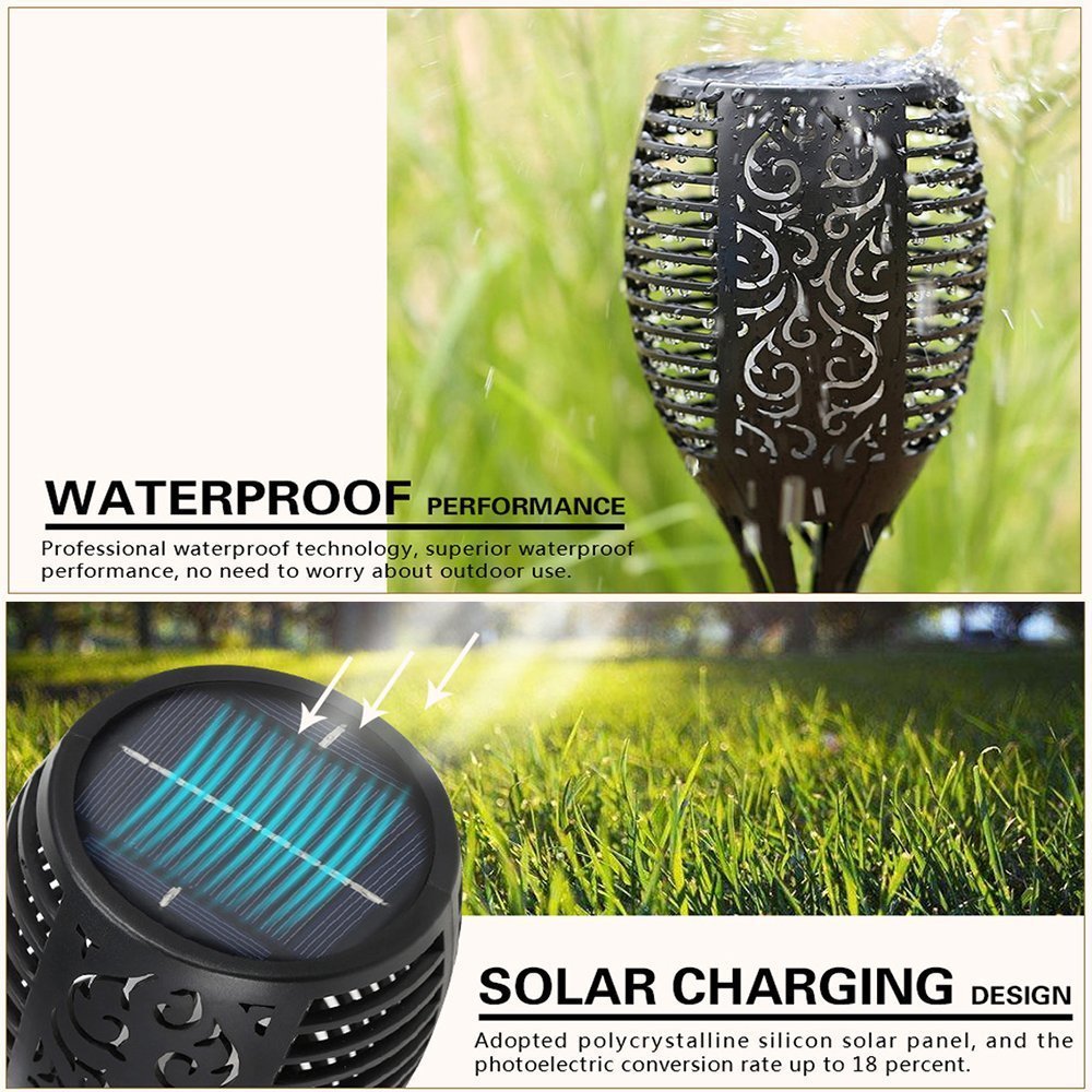 LED Waterproof Solar Torch Light Lamp Outdoor Landscape Decoration Garden Lawn Light - myETYN