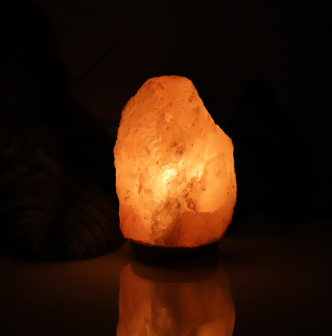 Crystal salt lamp socket lamp creative decoration gift rose salt lamp night light bedside lamp - myETYN