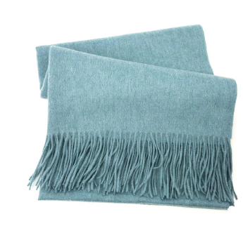 Men's cashmere scarf virgin woollen popular wild solid color warm thick scarf monochrome shawl - myETYN