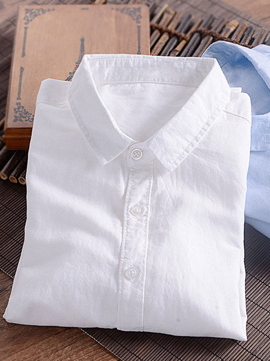 Long sleeve linen shirt