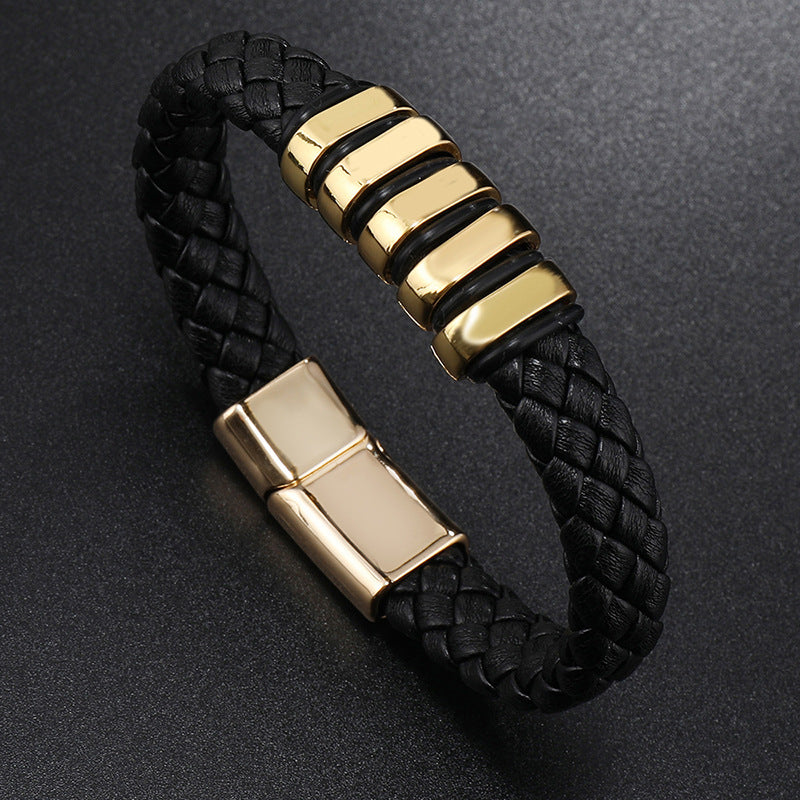 Multi-layer Leather Woven Bracelet Wrist Ring