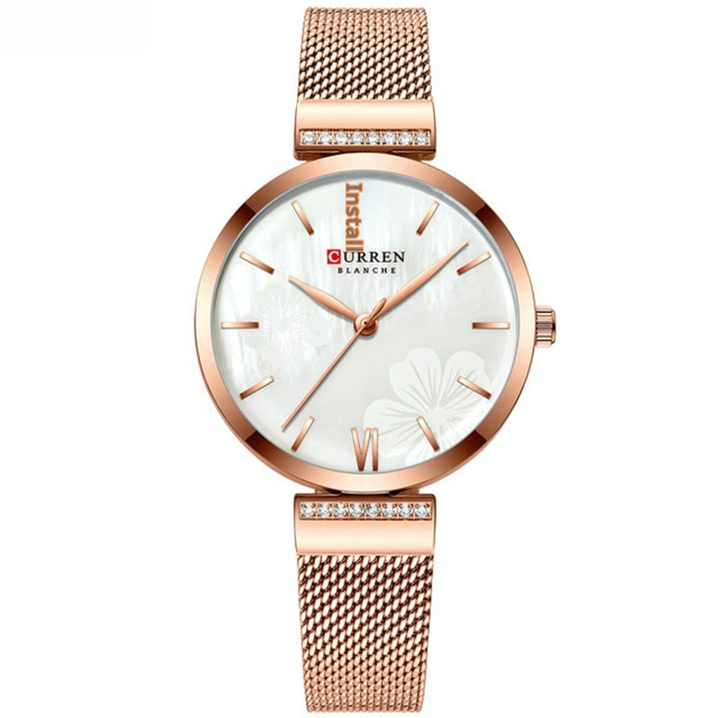 Women's Fashion Alloy Quartz Simple Watch